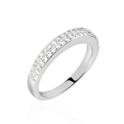 Bague Kelsy Argent Blanc Oxyde De Zirconium-Histoire d'Or New