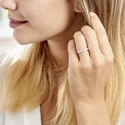 Bague Kelsy Argent Blanc Oxyde De Zirconium-Histoire d'Or New