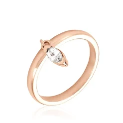 Bague Kenta Argent Rose Oxyde De Zirconium-Histoire d'Or Hot