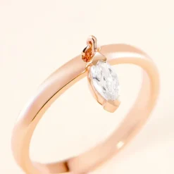 Bague Kenta Argent Rose Oxyde De Zirconium-Histoire d'Or Hot