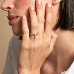 Bague Kenta Argent Rose Oxyde De Zirconium-Histoire d'Or Hot