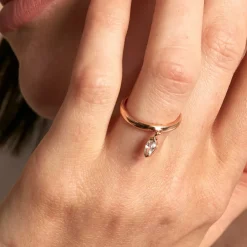 Bague Kenta Argent Rose Oxyde De Zirconium-Histoire d'Or Hot