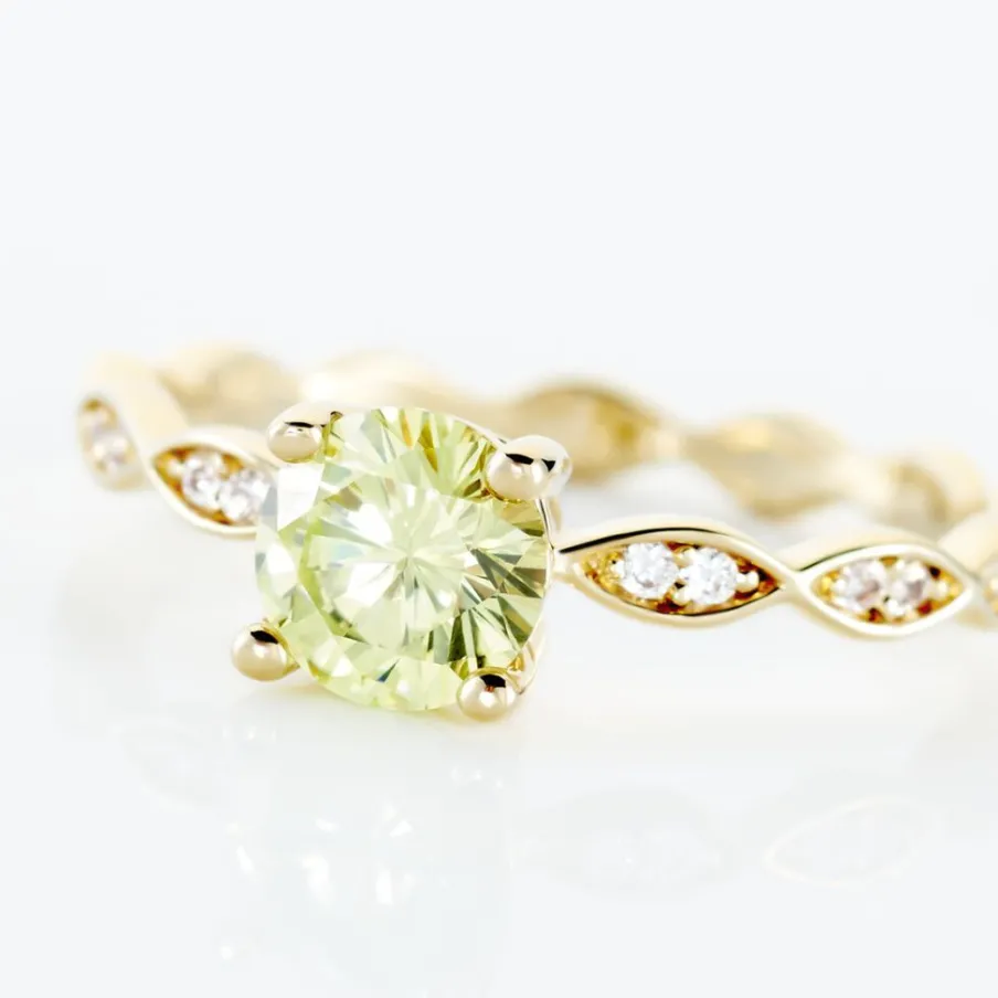 Histoire d'Or Bague Kurt Plaqué Or Jaune Oxyde De Zirconium