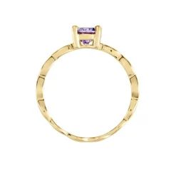 Histoire d'Or Bague Kurt Plaqué Or Jaune Oxyde De Zirconium