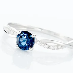 Bague Lalia Or Blanc Topaze Et Oxyde De Zirconium-Histoire d'Or New