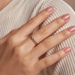 Bague Lazzaro Or Jaune Diamant-Histoire d'Or Hot