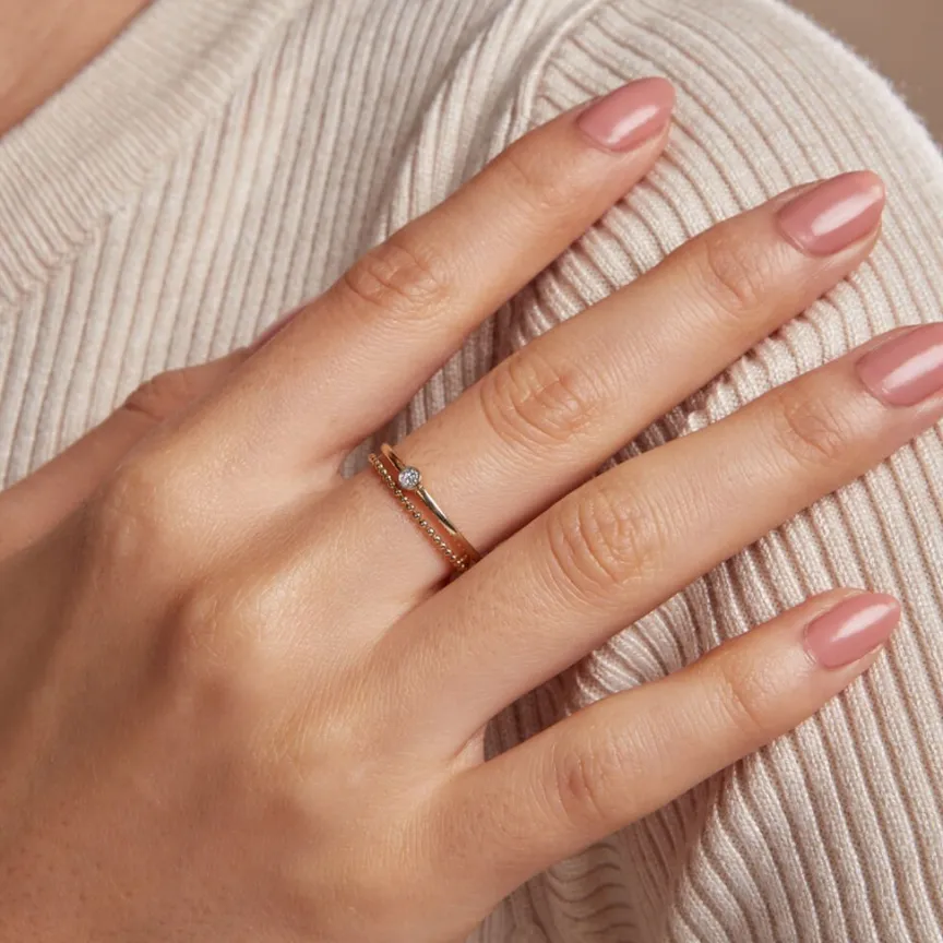 Bague Lazzaro Or Jaune Diamant-Histoire d'Or Hot