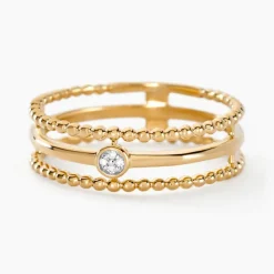 Bague Lazzaro Or Jaune Diamant-Histoire d'Or