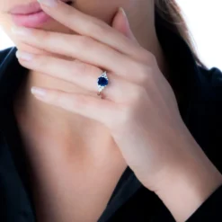 Bague Lea Or Blanc Rubis Et Diamant-Histoire d'Or Discount