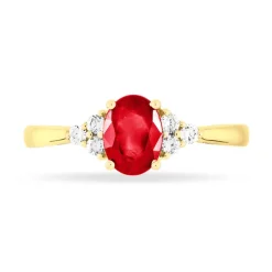 Bague Lea Or Jaune Rubis Et Diamant-Histoire d'Or Outlet