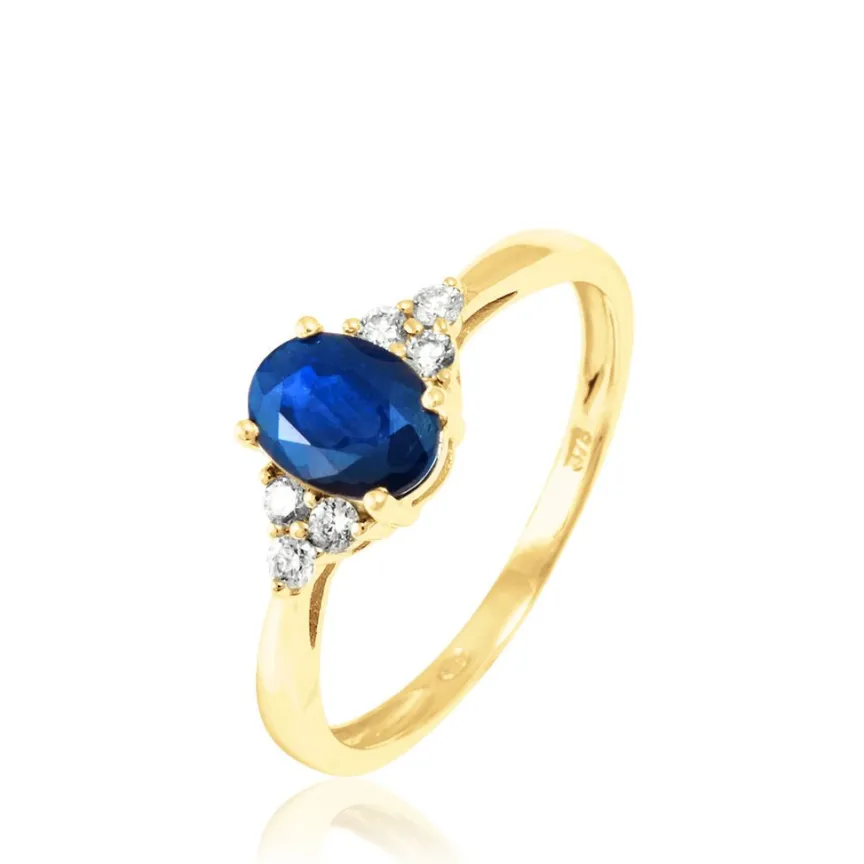 Bague Lea Or Jaune Saphir Et Diamant-Histoire d'Or Outlet