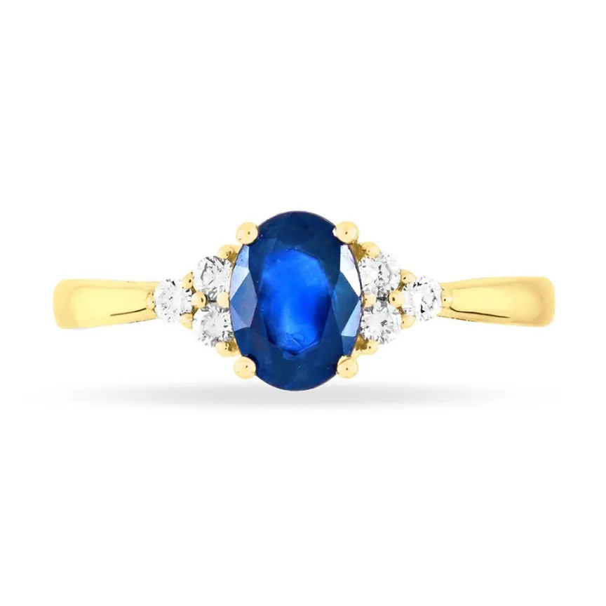Bague Lea Or Jaune Saphir Et Diamant-Histoire d'Or Outlet