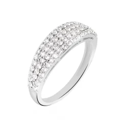 Bague Leanne Argent Blanc Oxyde De Zirconium-Histoire d'Or Online