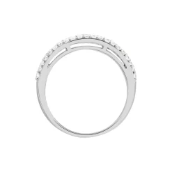 Bague Leanne Argent Blanc Oxyde De Zirconium-Histoire d'Or Online