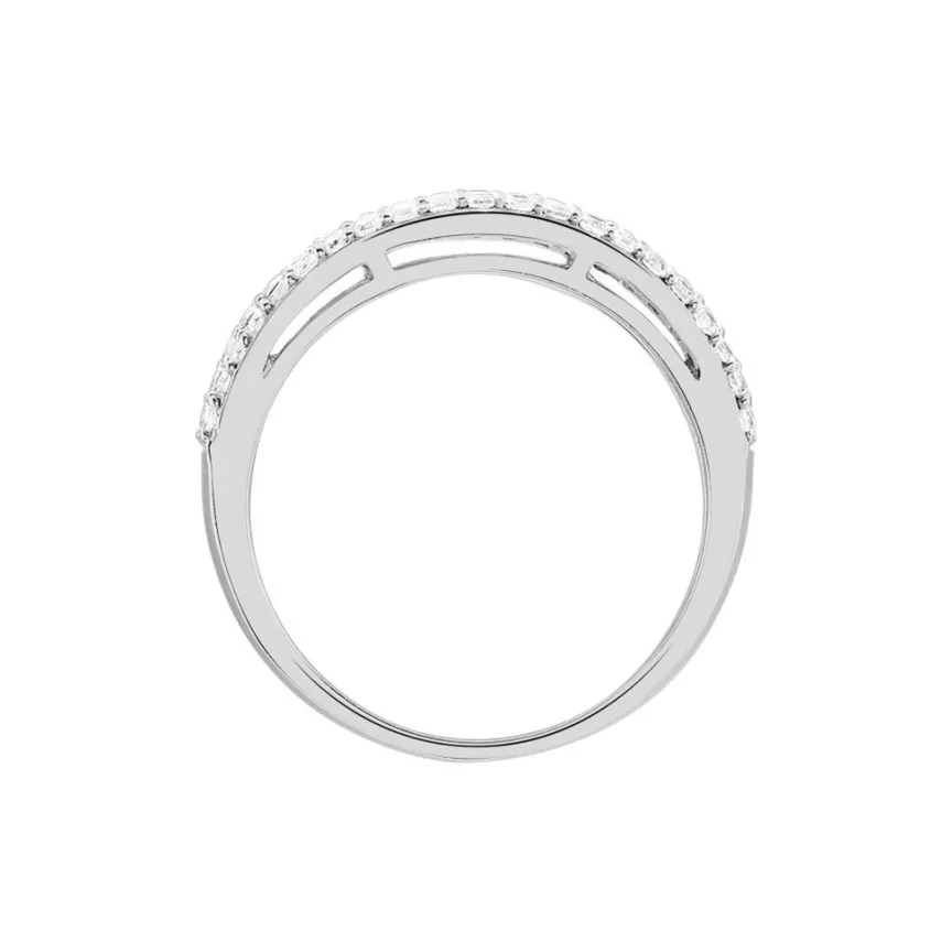 Bague Leanne Argent Blanc Oxyde De Zirconium-Histoire d'Or Online