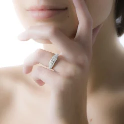 Bague Leanne Argent Blanc Oxyde De Zirconium-Histoire d'Or Online