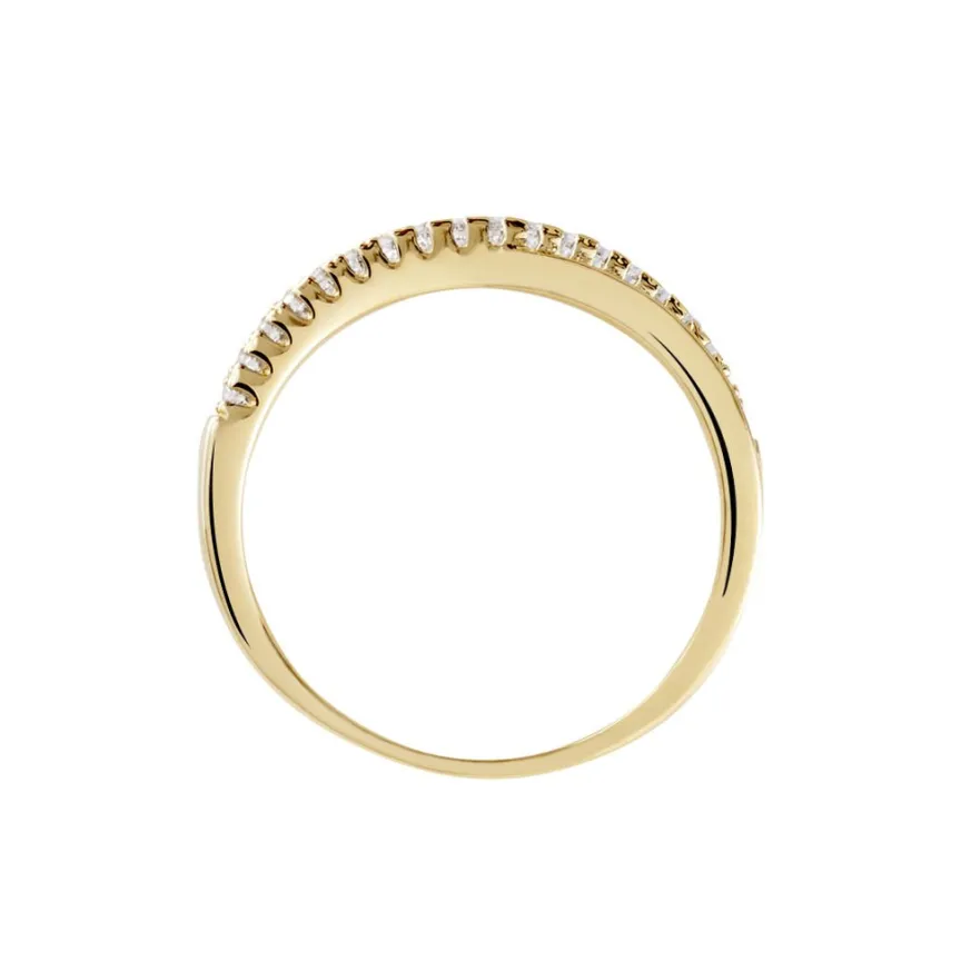 Bague Lia Plaqué Or Jaune Oxyde De Zirconium-Histoire d'Or Hot