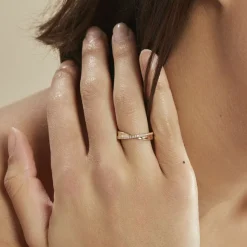 Histoire d'Or Bague Lia Plaqué Or Jaune Oxyde De Zirconium