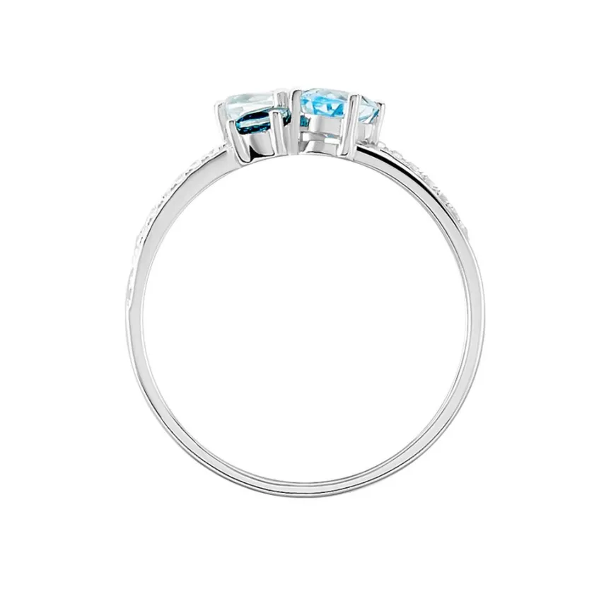 Bague Lilia Or Blanc Topaze-Histoire d'Or Outlet