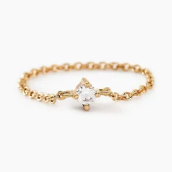 Histoire d'Or Bague Lilou Plaqué Or Doré Oxyde De Zirconium