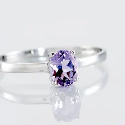 Bague Lily Or Blanc Amethyste-Histoire d'Or Clearance