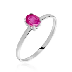 Bague Lily Or Blanc Rubis-Histoire d'Or Sale