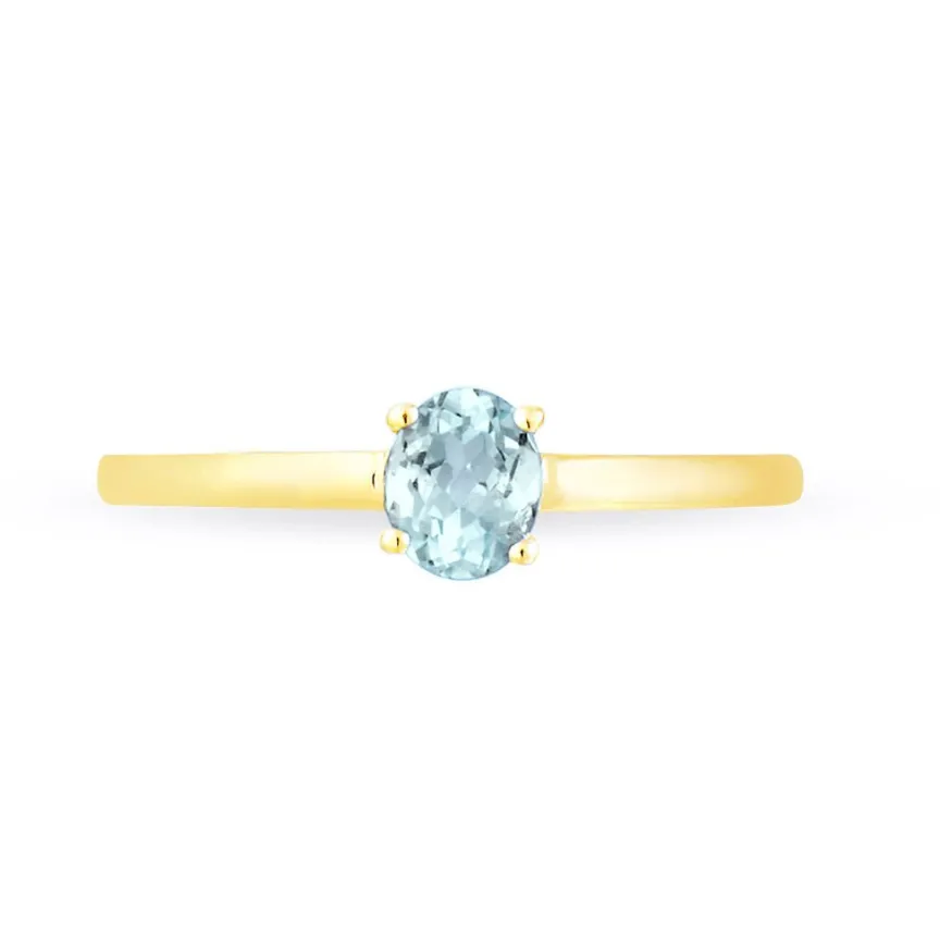 Bague Lily Or Jaune Aigue Marine-Histoire d'Or Outlet