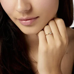 Histoire d'Or Bague Lily Or Jaune Topaze