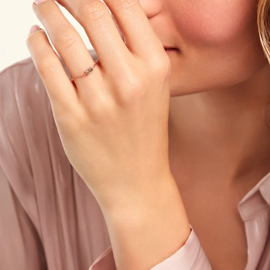 Bague Lipa Argent Rose Oxyde De Zirconium-Histoire d'Or Online