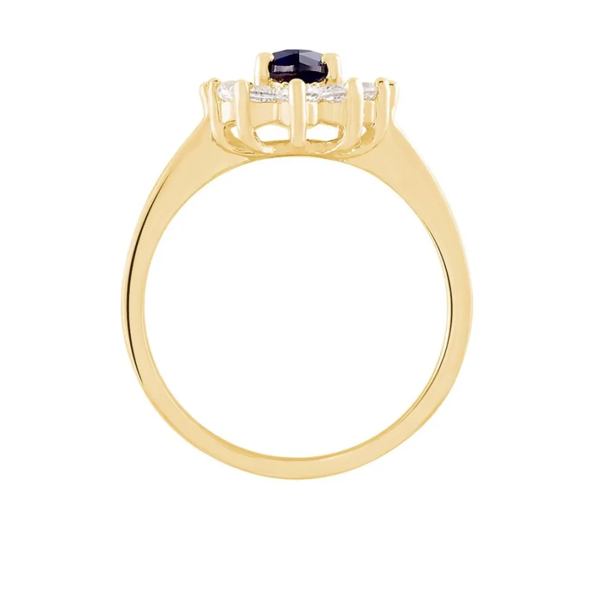 Bague Lisea Plaqué Or Jaune Verre Et Oxyde De Zirconium-Histoire d'Or