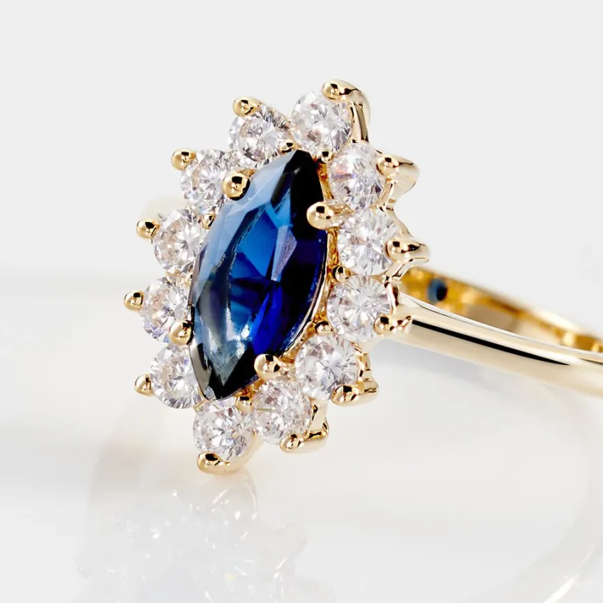 Bague Lisea Plaqué Or Jaune Verre Et Oxyde De Zirconium-Histoire d'Or