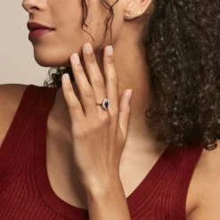 Bague Lisea Plaqué Or Jaune Verre Et Oxyde De Zirconium-Histoire d'Or