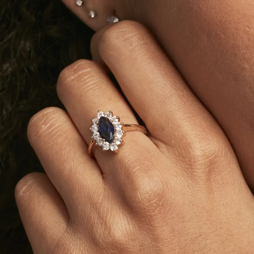 Bague Lisea Plaqué Or Jaune Verre Et Oxyde De Zirconium-Histoire d'Or