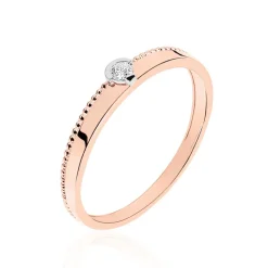 Bague Lou Or Rose Diamant-Histoire d'Or Clearance