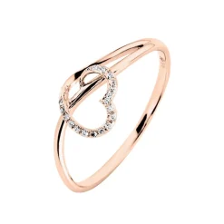 Bague Louise Or Rose Diamant-Histoire d'Or Online