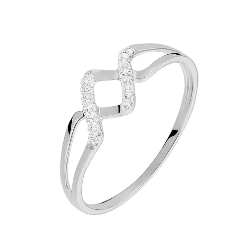 Bague Loula Or Blanc Diamant-Histoire d'Or Hot