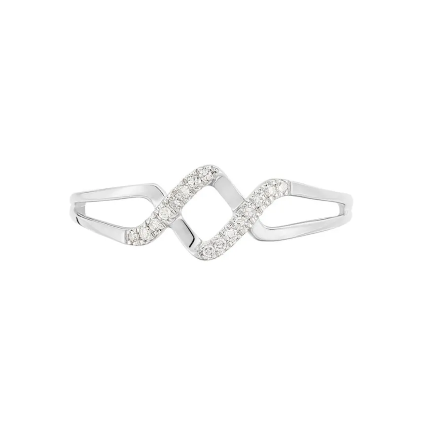 Bague Loula Or Blanc Diamant-Histoire d'Or Hot