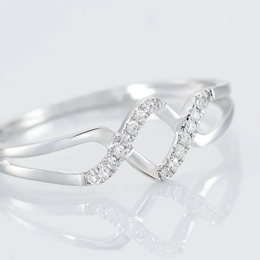 Bague Loula Or Blanc Diamant-Histoire d'Or Hot