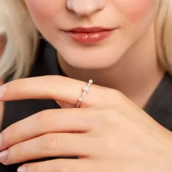 Bague Lua Argent Blanc Perle De Culture Oxyde De Zirconium-Histoire d'Or Best