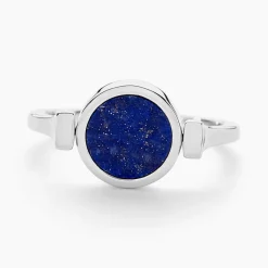 Histoire d'Or Bague Lunatique Argent Blanc Lapis Lazuli Nacre