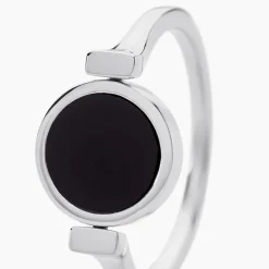 Bague Lunatique Argent Blanc Malachite Onyx-Histoire d'Or Outlet