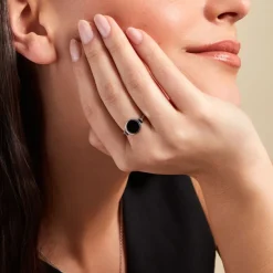 Bague Lunatique Argent Blanc Malachite Onyx-Histoire d'Or Outlet