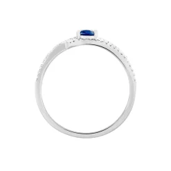 Bague Lyna Or Blanc Saphir Et Diamant-Histoire d'Or Best