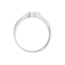 Bague Lyse Argent Blanc Oxyde De Zirconium-Histoire d'Or Online