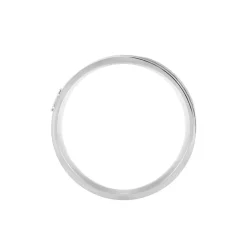 Bague Madine Acier Blanc Diamant-JOURDAN Hot