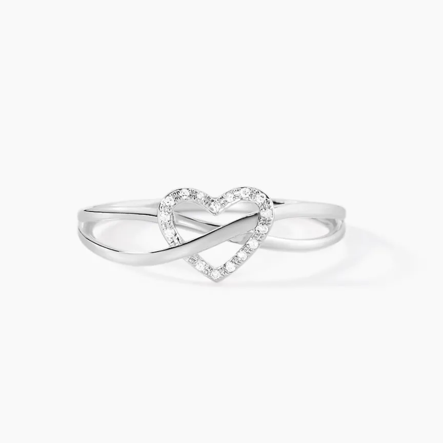 Bague Malinda Or Blanc Diamant-Histoire d'Or New