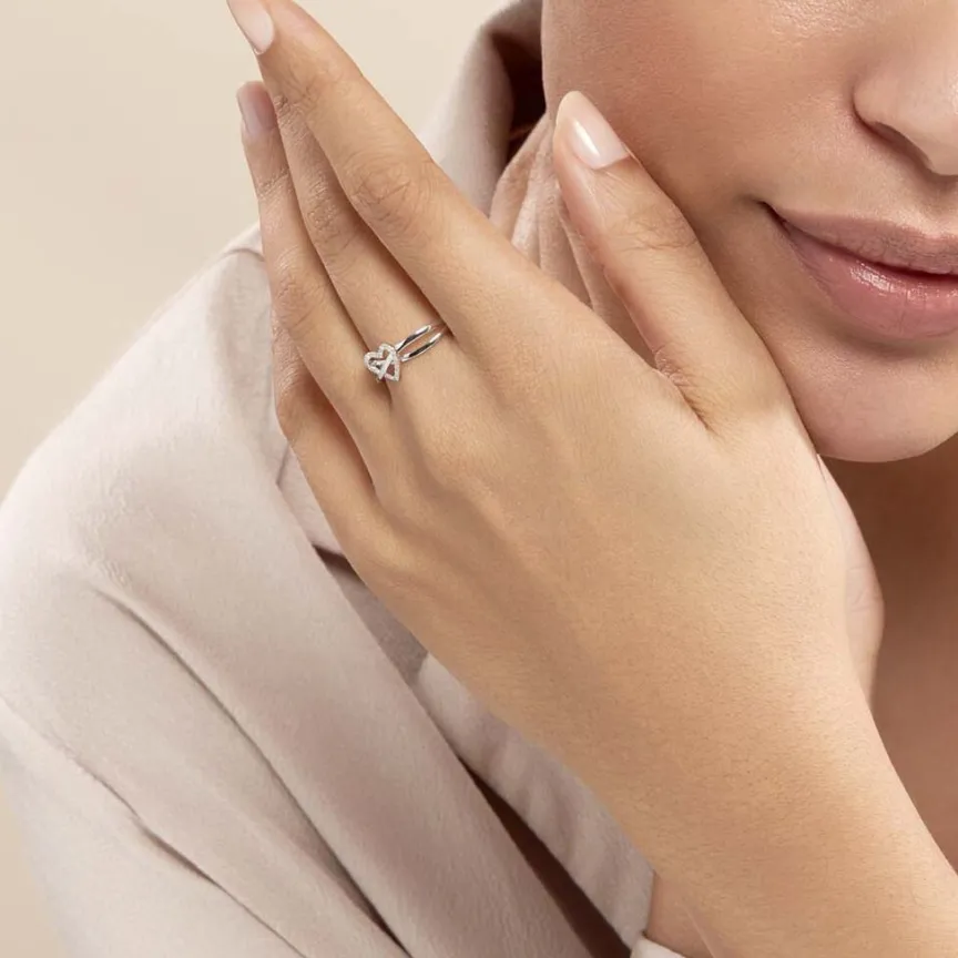 Bague Malinda Or Blanc Diamant-Histoire d'Or New