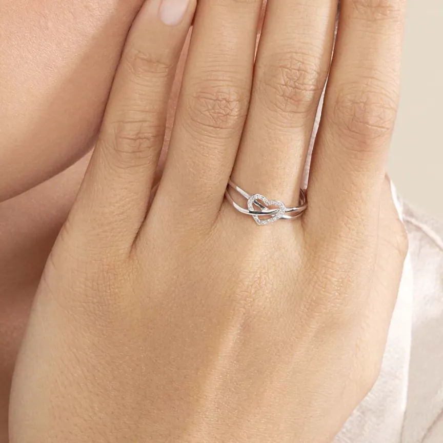 Bague Malinda Or Blanc Diamant-Histoire d'Or New