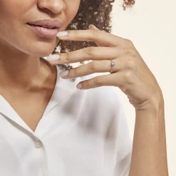 Bague Manon Or Blanc Topaze Et Oxyde De Zirconium-Histoire d'Or Discount