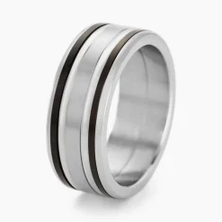 Bague Margalith Acier Blanc-JOURDAN Clearance